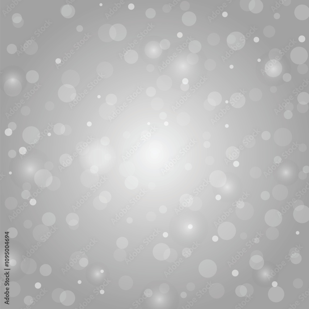 Fototapete white bokeh lights on gray background. bokeh lights. shining bokeh abstract background. christmas li