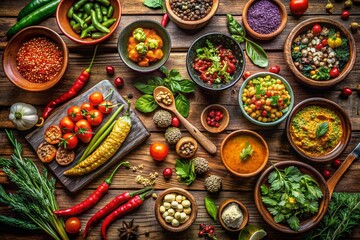 Gourmet Culinary Delights: Captivating Food Photography Featuring Fresh Ingredients, Vibrant Colors, and Artistic Plating for Food Lovers and Culinary Enthusiasts