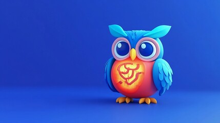 Owl-Shaped Labyrinth in Moonlight - 3D Rendered Artwork