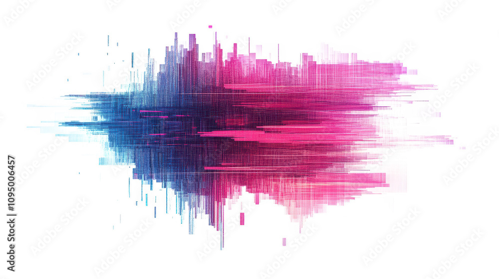 Poster dynamic interplay of colorful lines and dots on abstract backdrop vivid