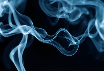 Smoke Plume Formation Close up of a smoke plume forming intricat