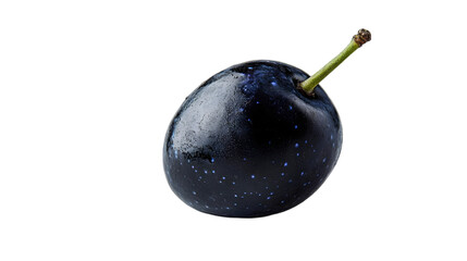 Black Plum with Blue Specks Realistic Image