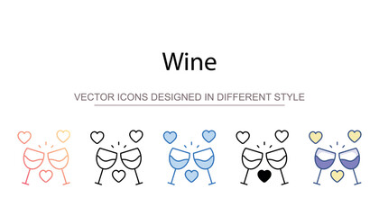 Wine icon design with white background stock illustration