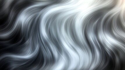 Abstract grayscale flowing wave background.