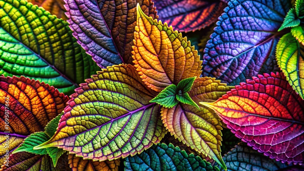 Poster intricate macro photography of nature's patterns showcasing textures and colors for seamless backgro