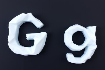 Glacier Shape Alphabet The shape of a glacier forms the shape of