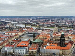 Naklejka premium the city view of Dresden, Germany