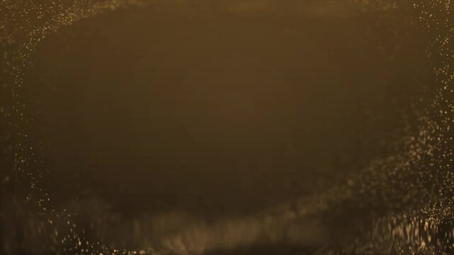 background brown gold glittering particles, beautiful seamless moving loopable background animation, award, celebration, luxury with copy space