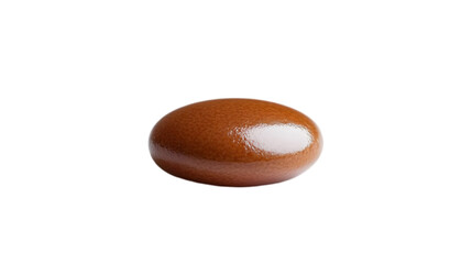 Shiny Brown Opaque Round 3D Object