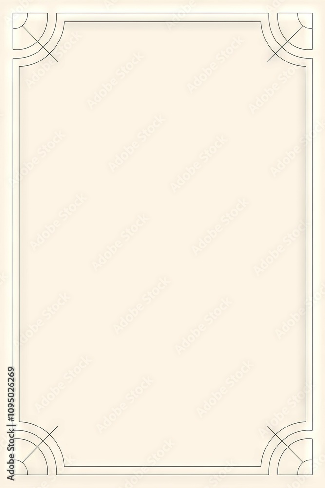 Poster elegant geometric frame. simple border design; perfect for certificates, invitations, or adding a to
