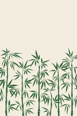 Obraz premium Bamboo forest serenity. Tranquil bamboo grove evokes peace, nature's calm. Elegant design perfect for backgrounds.