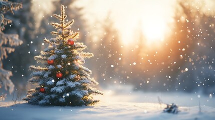 Cozy Christmas Scenes: Decorated Tree, Warm Fireplace, and Festive Lantern in Snow