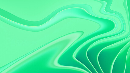 Abstract green fluid wave background. Gradient wave. 