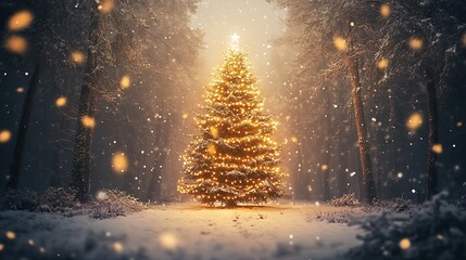 Cozy Christmas Scenes: Decorated Tree, Warm Fireplace, and Festive Lantern in Snow