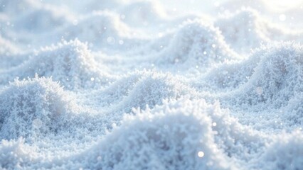 Obraz premium Texture of snowflakes, snow flakes, ice on a frosty day, white and blue background