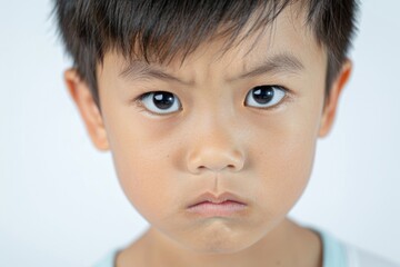 A young child holding a toothbrush in their mouth, a common moment in the morning routine