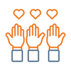 Obraz premium Volunteer Icon Design