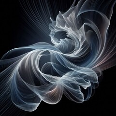 Silken Threads – Ultra thin transparent strokes twist like sil