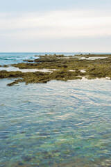 Serene Coastal Rock Formation 