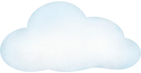 Soft Cloud watercolor illustration