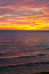 sunset over the sea