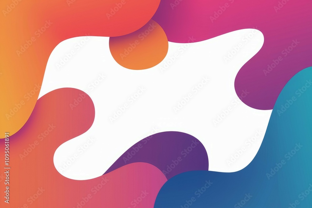 Poster colorful abstract background. vibrant fluid shapes create a dynamic design ideal for presentations o