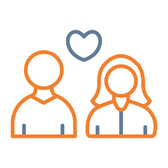 Realtionship Vector Icon Design