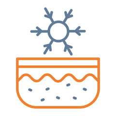 Cold Skin Vector Icon Design