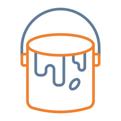 Paint Bucket Vector Icon Design