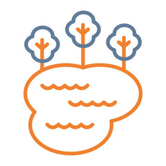 Pond Vector Icon Design