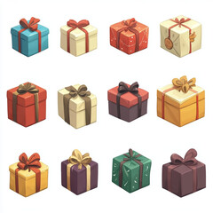 Gift Box Clipart White Background