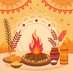 Happy Lohri festival celebrates the end of winter with bonfires, traditional songs