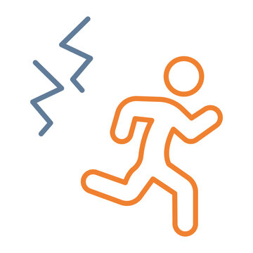 Evacuate Icon Design