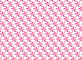 a pink geometric design with a pink flower in the middle