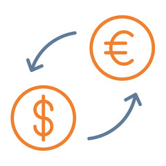 Currency Exchange Icon Design