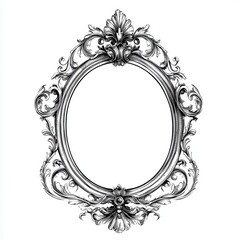 Ornate vintage picture frame with intricate design, suitable for displaying art or photos.
