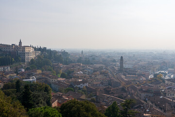 Verona, Italy - November 8, 2024: Cityscape. Aerial view of the city.