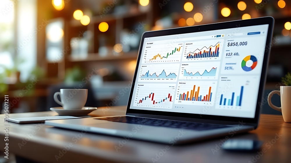 Wall mural comprehensive e commerce analytics dashboard showcasing real time sales data and customer insights o