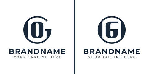 Letters GO and OG Monogram Logo, suitable for any business with OG or GO initials