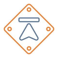 Upwards Arrow Vector Icon Design