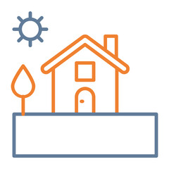 Village Vector Icon Design