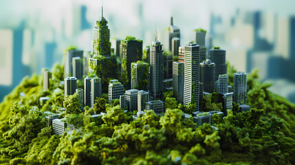 Obraz premium Eco-Forest City