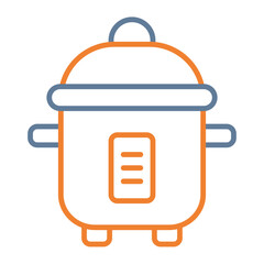 Rice Cooker Vector Icon Design