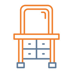 Dressing Table Vector Icon Design