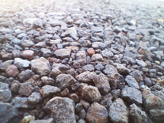 Top view of rubble texture.