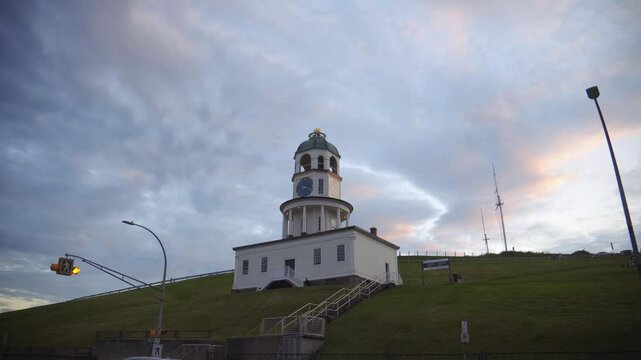 Halifax Town Clock 4K Footage