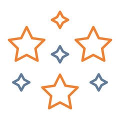 Fototapeta premium Stars Vector Icon Design