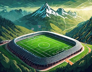 landscape in the mountains