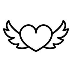 Wing love icon