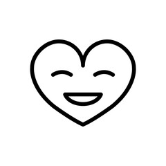 Love smile icon